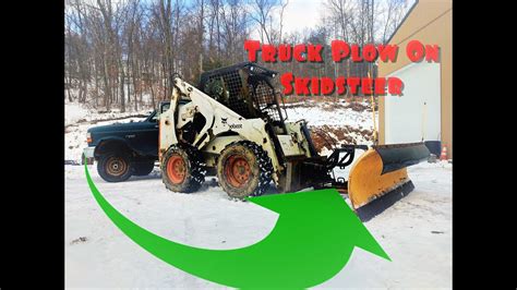 Converting A Truck Plow To A Skidsteer Plow 